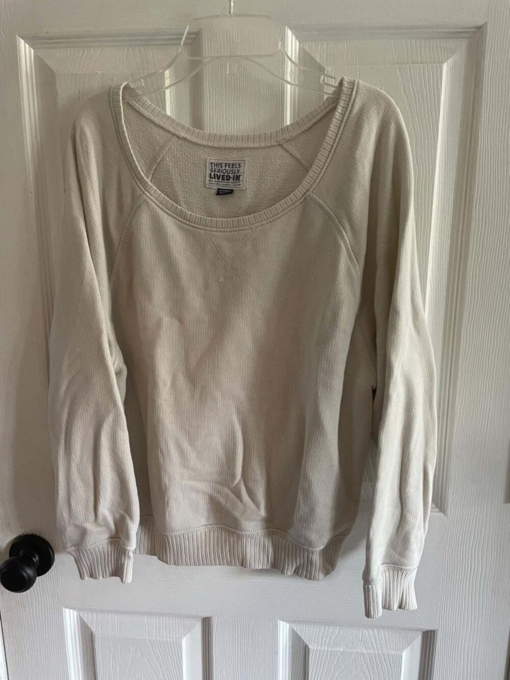 American Eagle Sweater Women's Cream XS Very Good